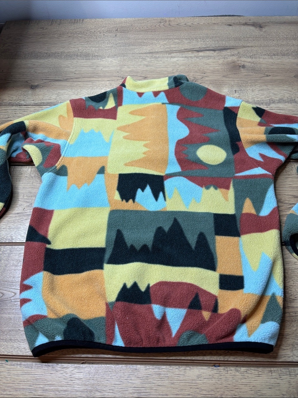 Youth Patagonia Synchilla Snap T Multicolor Geometric Fleece Pullover Size XL - Picture 4 of 6